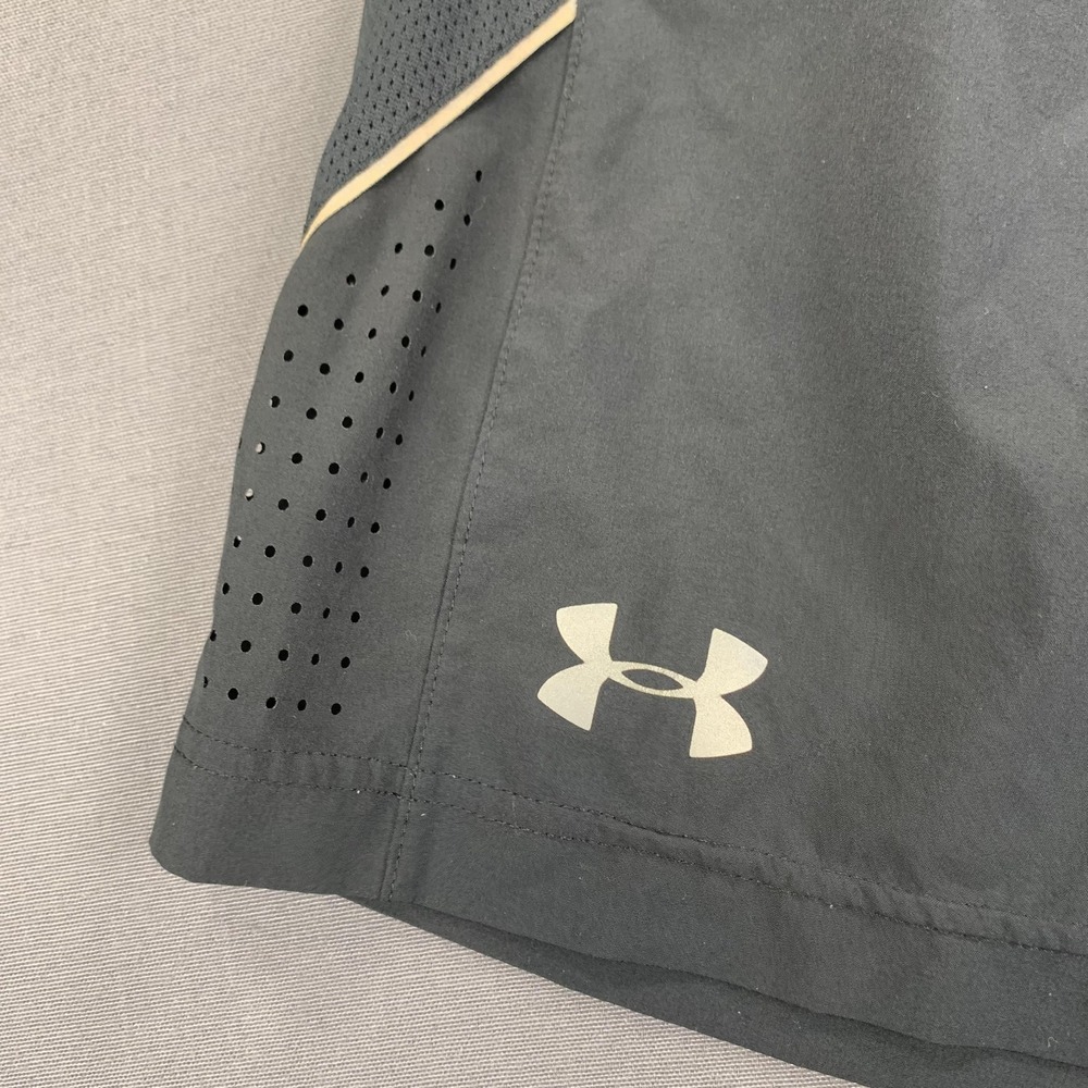 Under Armour Shorts Womens Med Black Athletic Training Mesh Pockets Drawstring - Picture 2 of 12